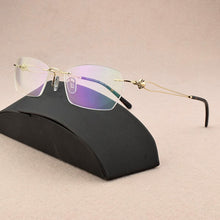 Load image into Gallery viewer, Ultra-light brand rimless glasses frame women prescription myopia optical glasses frame women&#39;s eye glasses frames for women