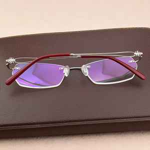 Ultra-light brand rimless glasses frame women prescription myopia optical glasses frame women's eye glasses frames for women