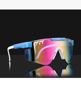 WOMEN FOR men sport goggle 2023  BRAND Mirrored Green lens pit viper Sunglasses tr90 frame uv400 protection with case