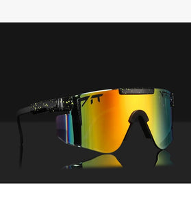 WOMEN FOR men sport goggle 2023  BRAND Mirrored Green lens pit viper Sunglasses tr90 frame uv400 protection with case