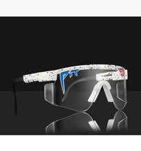 Load image into Gallery viewer, WOMEN FOR men sport goggle 2023  BRAND Mirrored Green lens pit viper Sunglasses tr90 frame uv400 protection with case