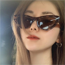 Load image into Gallery viewer, Women triangle Vintage 90s Sunglasses Brand Designer Retro Points Sun Glasses Female Lady Eyeglass Cat Eye Driver Goggles