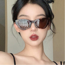 Load image into Gallery viewer, Women triangle Vintage 90s Sunglasses Brand Designer Retro Points Sun Glasses Female Lady Eyeglass Cat Eye Driver Goggles