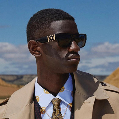 rectangle futuristic ve head portrait logo sunglasses women men 2023 brand designer black white leopard sun glasses