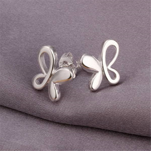 new exquisite Specials silver plated jewelry elegant fashion women classic butterfly earrings