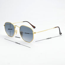 Load image into Gallery viewer, glass Hexagon Glasses  sunglasses Men Women Mens designer masculine classic Female Mirror Eyewear Sun glasses Driving