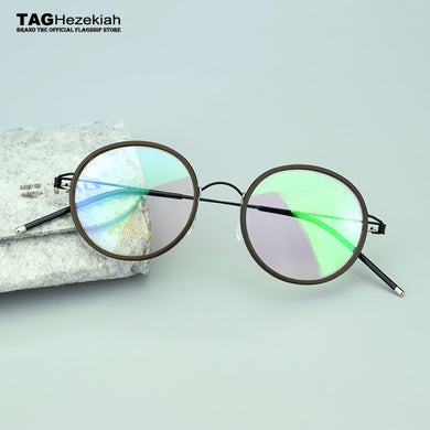nerd spectacles retro round glasses TAG Brand titanium glasses frame men women Myopia prescription eyeglasses oculos de grau