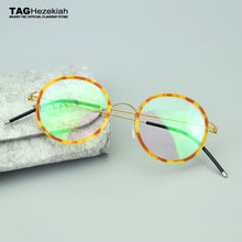 Load image into Gallery viewer, nerd spectacles retro round glasses TAG Brand titanium glasses frame men women Myopia prescription eyeglasses oculos de grau