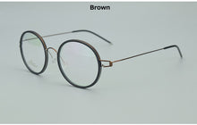 Load image into Gallery viewer, nerd spectacles retro round glasses TAG Brand titanium glasses frame men women Myopia prescription eyeglasses oculos de grau