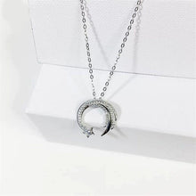 Load image into Gallery viewer, new original Silver Color  slip falling meteor micro-inlaid necklace Meteor Garden fashion trend jewelry