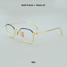 Load image into Gallery viewer, pure titanium glasses frame men myopia computer glasses women 2023 Brand retro prescription eyeglasses oculos de grau nerd