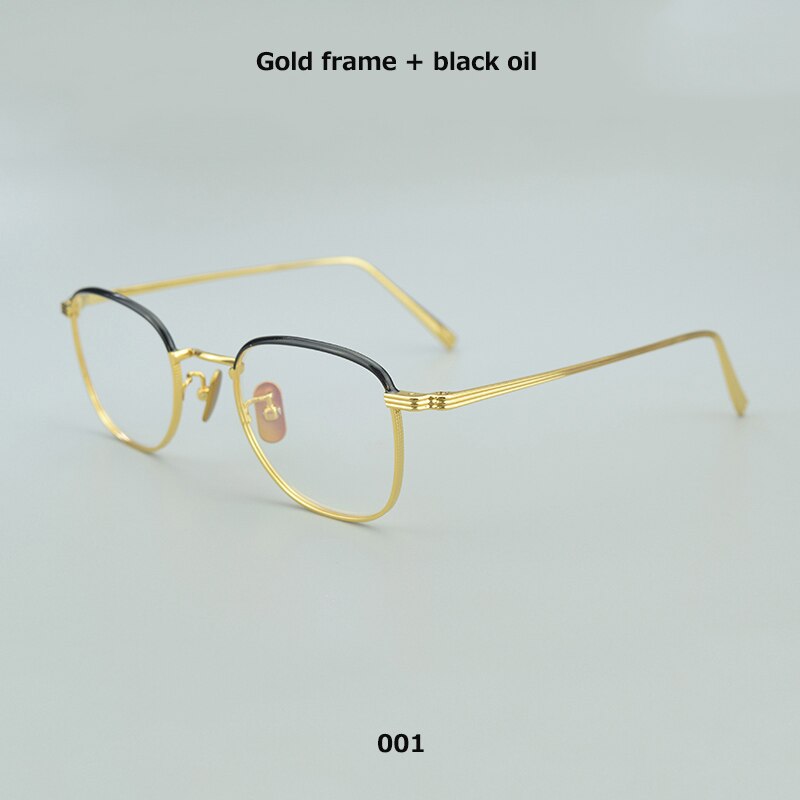 pure titanium glasses frame men myopia computer glasses women 2023 Brand retro prescription eyeglasses oculos de grau nerd
