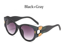 Carica l&#39;immagine nel visualizzatore di Gallery, trend individual character sunglasses women 2023  big frame designer cat eye glasses Female lady rave festival