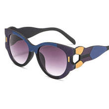 Carica l&#39;immagine nel visualizzatore di Gallery, trend individual character sunglasses women 2023  big frame designer cat eye glasses Female lady rave festival