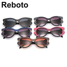 Carica l&#39;immagine nel visualizzatore di Gallery, trend individual character sunglasses women 2023  big frame designer cat eye glasses Female lady rave festival