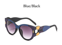 Carica l&#39;immagine nel visualizzatore di Gallery, trend individual character sunglasses women 2023  big frame designer cat eye glasses Female lady rave festival