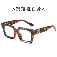 Load image into Gallery viewer, off white logo sunglasses women men 2022 trending products rectangle high quality driving glass vintage oculos de sol masculino
