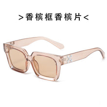 Load image into Gallery viewer, off white logo sunglasses women men 2022 trending products rectangle high quality driving glass vintage oculos de sol masculino