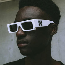 Carica l'immagine nel visualizzatore di Gallery, off white logo sunglasses women men 2022 trending products rectangle high quality driving glass vintage oculos de sol masculino