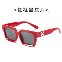 Load image into Gallery viewer, off white logo sunglasses women men 2022 trending products rectangle high quality driving glass vintage oculos de sol masculino