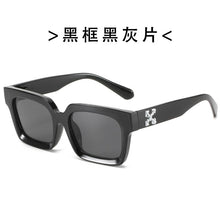 Load image into Gallery viewer, off white logo sunglasses women men 2022 trending products rectangle high quality driving glass vintage oculos de sol masculino
