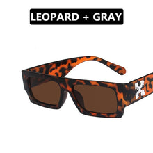 Carica l'immagine nel visualizzatore di Gallery, off white logo sunglasses women men 2022 trending products rectangle high quality driving glass vintage oculos de sol masculino
