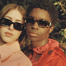 Load image into Gallery viewer, off white rectangle sunglasses women men uv400 2022 trending products ladies fashion sun glasses vintage oculos de sol feminino
