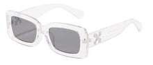 Load image into Gallery viewer, off white rectangle sunglasses women men uv400 2022 trending products ladies fashion sun glasses vintage oculos de sol feminino