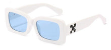 Load image into Gallery viewer, off white rectangle sunglasses women men uv400 2022 trending products ladies fashion sun glasses vintage oculos de sol feminino