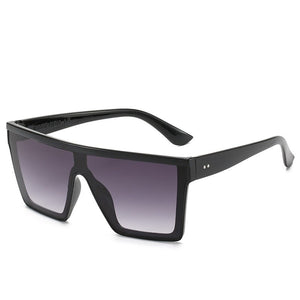 Occhiali da sole quadrati oversize da donna flat top da uomo 2023 tonalità da donna retrò Designer di marca Occhiali oculos UV400 