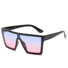 Carica l&#39;immagine nel visualizzatore di Gallery, Occhiali da sole quadrati oversize da donna flat top da uomo 2023 tonalità da donna retrò Designer di marca Occhiali oculos UV400 
