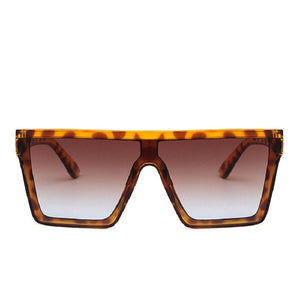 Occhiali da sole quadrati oversize da donna flat top da uomo 2023 tonalità da donna retrò Designer di marca Occhiali oculos UV400 