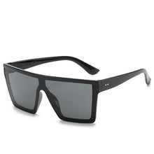 Carica l&#39;immagine nel visualizzatore di Gallery, Occhiali da sole quadrati oversize da donna flat top da uomo 2023 tonalità da donna retrò Designer di marca Occhiali oculos UV400 