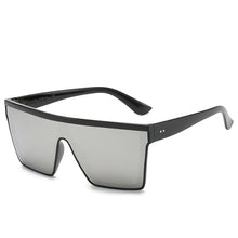 Carica l&#39;immagine nel visualizzatore di Gallery, Occhiali da sole quadrati oversize da donna flat top da uomo 2023 tonalità da donna retrò Designer di marca Occhiali oculos UV400 