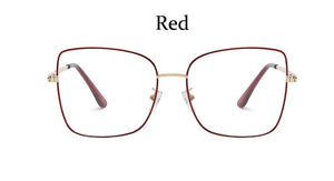 oversized square glasses frame women fashion high quality clear lens New luxury brand Metal Frame Eyeglasses Frames For Women