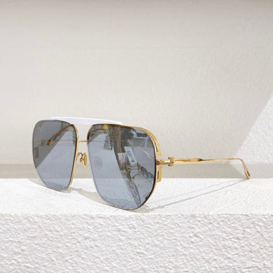 pilot gold frame silver mirror lens men sunglasses driving style sunglasses men's