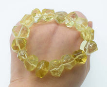 Load image into Gallery viewer, pink sunstone/lemon quartz/pink/white/prehnite faceted 13*18mm baroque bracelet 7.5inch wholesale beads nature gemstone