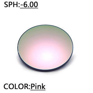prescription Myopia Polarized Sunglasses Women 0 to -600 Minus Degree Optical Double beam  pink polarized Sun Glasses Male FML