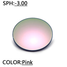 Load image into Gallery viewer, prescription Myopia Polarized Sunglasses Women 0 to -600 Minus Degree Optical Double beam  pink polarized Sun Glasses Male FML