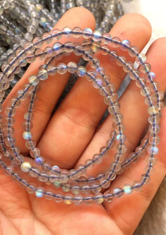 promotion sale Wholesale prices 100% Natural 4.5-5mm Labradorite Crystal Beads Bracelet