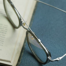 Load image into Gallery viewer, pure titanium glasses frame men pilot optical eyewear prescripion Myopia Prescbyopia woman eyeglasses