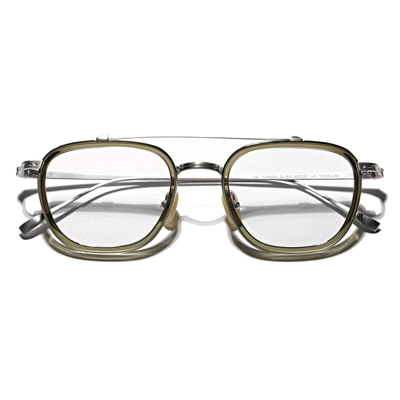 pure titanium glasses frame men pilot optical eyewear prescripion Myopia Prescbyopia woman eyeglasses