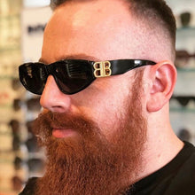 Load image into Gallery viewer, rectangle sunglasses women men BB high quality brand designer green tea leopard small sun glasses oculos de sol