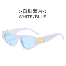 Load image into Gallery viewer, rectangle sunglasses women men BB high quality brand designer green tea leopard small sun glasses oculos de sol