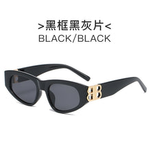 Load image into Gallery viewer, rectangle sunglasses women men BB high quality brand designer green tea leopard small sun glasses oculos de sol