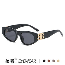 Load image into Gallery viewer, rectangle sunglasses women men BB high quality brand designer green tea leopard small sun glasses oculos de sol