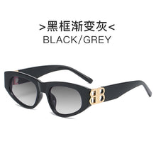 Load image into Gallery viewer, rectangle sunglasses women men BB high quality brand designer green tea leopard small sun glasses oculos de sol