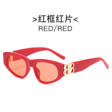 Load image into Gallery viewer, rectangle sunglasses women men BB high quality brand designer green tea leopard small sun glasses oculos de sol