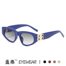 Load image into Gallery viewer, rectangle sunglasses women men BB high quality brand designer green tea leopard small sun glasses oculos de sol