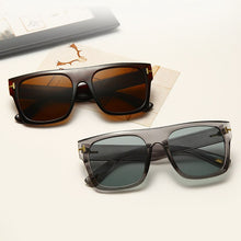 Carica l&#39;immagine nel visualizzatore di Gallery, rettangolo tom ford logo occhiali da sole donna uomo 2023 designer di marca driveng occhiali da sole leopardo nero oculos de sol feminino 